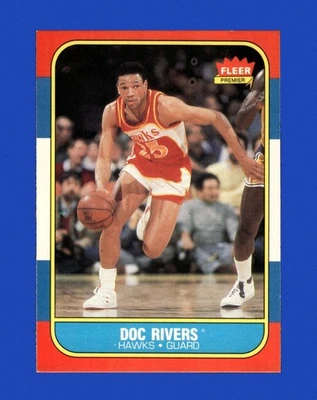 1986-87 Fleer Set-Break # 91 Doc Rivers NR-MINT *GMCARDS* - Image 1 of 2