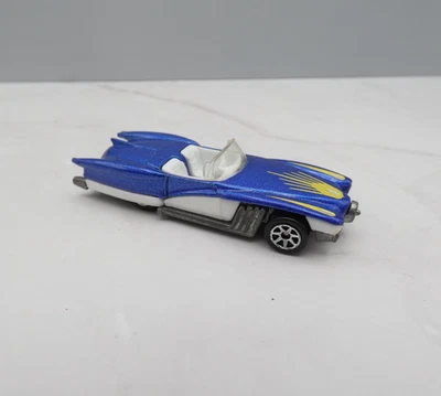 Hot Wheels Blue Mercury 1990 convertible con aletas traseras diecast Malasia Foto 1 de 4