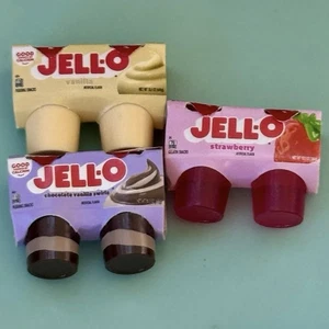 Mini marcas llenan la nevera gelatina chocolate vainilla remolinos, vainilla, fresa - Imagen 1 de 1