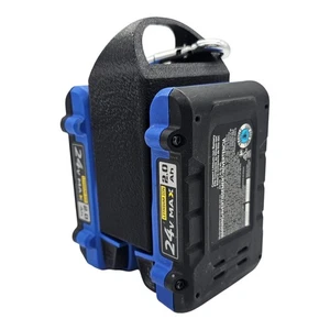 Mini Carrier Compact 24V Battery Holder for Kobalt w/ Carabiner Clip - Picture 1 of 10