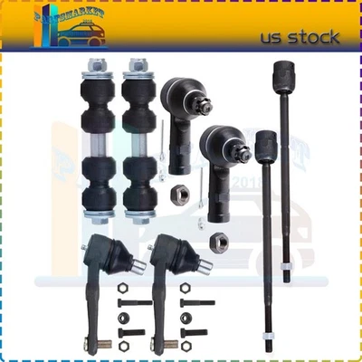 Suspension Kit 8x Fits For 1997-1999 Mercury Tracer Lower Ball Joints Tie Rod Foto 1 de 4