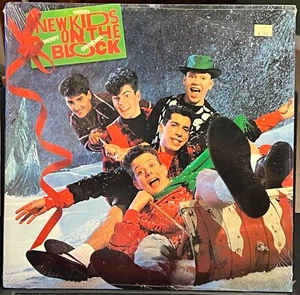NEW KIDS ON THE BLOCK - MERRY, MERRY CHRISTMAS 1989 US 1st PRESS VINYL/LP - Picture 1 of 6