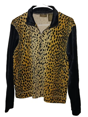 Chaqueta Jane Ashey Mujer Estampado Guepardo-Negro Manga Larga Talla PL Foto 1 de 3