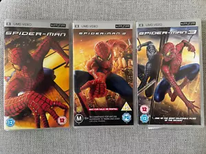 UMD Movie: Spiderman 1 + 2+ 3 (Sony Playstation Portable) Region 2 - Picture 1 of 5