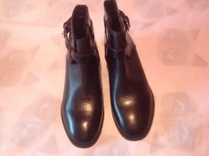 Damenstiefel schwarz Leder Größe 6 (NEU) - Bild 1 von 6