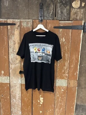 Camiseta M&M's Original Americana Manga Corta Negro Algodón Cuello Redondo Para Hombre XL Foto 1 de 4