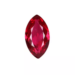 Sri Lanka Red Color Ruby Marquise Cut 9 Carat Lab Created Beautiful Gemstone - Picture 1 of 4