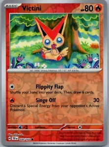 Victini SV05: Temporal Forces 030/162 Near Mint NM Reverse Holo - Picture 1 of 2