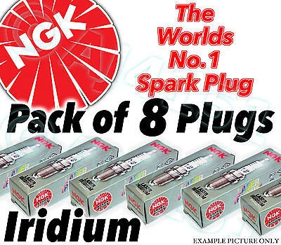 8x NEW NGK Laser Iridium SPARK PLUGS - Part No. ILKAR7B11 Stock No. 4912 8pk - Image 1 of 1