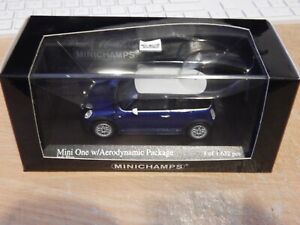 MINICHAMPS 1/43 MINI ONE AERO PACK (2003) METALLIC BLUE #431 138270  1 of 1632