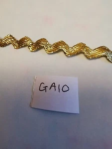 3m Gold Lame ric rac 5mm width Dressmaking sewing craft scrapbooking GA10 - Picture 1 of 1