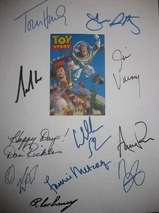 Guión de película firmado por Toy Story Tom Hanks Tim Allen Don Rickles Jim Varney Potts precio de venta sugerido por el fabricante - Imagen 1 de 1