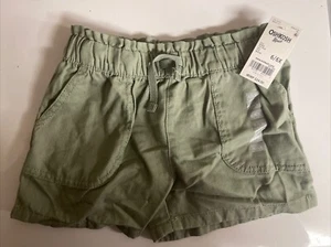 OshKosh Girls Light Green Shorts Size 6/6 X New With Tags - Picture 1 of 5