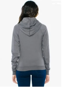 American Apparel Unisex 100% Cotton California Fleece Pullover Hoodie S Gray - Picture 1 of 3