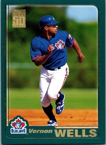 2001 Topps Vernon Wells  421 Toronto Blue Jays