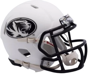Missouri Tigers Matte White Revolution SPEED Mini Football Helmet - Picture 1 of 1