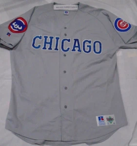 Vintage Authentic Russell Athletic Diamond Collection Chicago Cubs Jersey Sz 48 - Picture 1 of 2