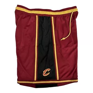 Nike Cleveland Cavaliers Player Issued Shorts Black/Maroon-Gold DN7436-677 L - Picture 1 of 5