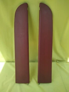 **PORSCHE 911 912 930 993 PAIR of Burgundy/RED DOOR POCKETS FLAP COVER  **SET** - Picture 1 of 7