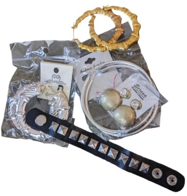 Disfraz Estrella del Pops de los 80 Joyería de Fiesta Niño Salvaje Rock Roll Chica Mala 5 Piezas Halloween Foto 1 de 4