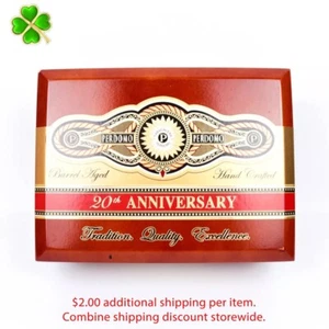 Perdomo 556 Connecticut 20th Anniversary Empty Wood Cigar Box 8" x 6" x 3.5" - Picture 1 of 12