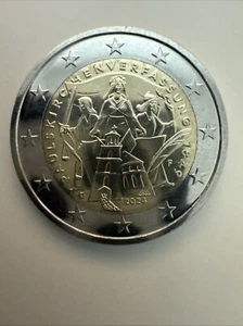 Seltene 2 Euro Münze Paulskirchenverfassung 1849. Gedenkmünze. Ausgabe 2024 DF . - Bild 1 von 2
