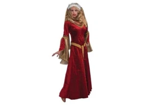 Deluxe Scarlet Renaissance Adult Womens Costume Size M Medium NEW Game Thrones - Picture 1 of 1