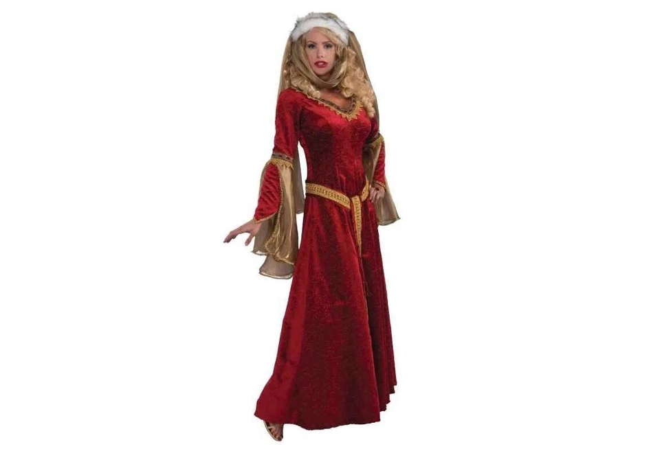 Deluxe Scarlet Renaissance Adult Womens Costume Size M Medium NEW Game Thrones - Image 1 of 1