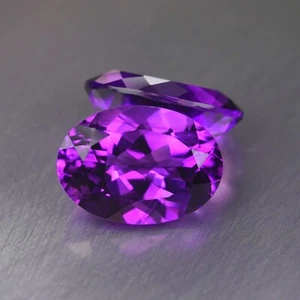 Amethyst 11.20 CT Unheated AAA Grade Purple Amethyst Pair for Earrings - Bild 1 von 4