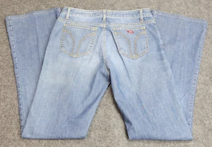 Miss Sixty Jeans Womens 30 Italy Made Extra Low Rise Flare Y2K Stretch Denim - Picture 1 of 13