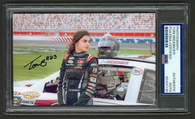 Toni Breidinger Signed Photo (PSA) Race Car Driver NASCAR Racing Auto - Image 1 of 2
