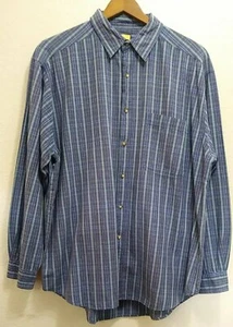 Faded Glory Blue/Green▪Plaid Long Sleeve▪Collared▪Button Down Shirt Men's Sz XL - Picture 1 of 9
