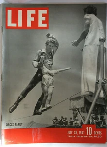 LIFE Magazine Jul 28, 1941 Joe DiMAGGIO HITTING STREAK, GINGER ROGERS, WWII, ADS - Imagen 1 de 12