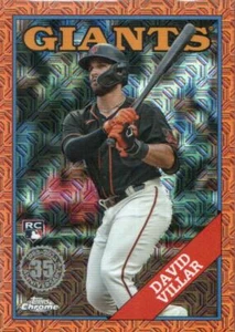 2023 Topps Baseball '88 Silver Pack Chrome S2 Orange #2T88C-64 David Villar /25 - Picture 1 of 2