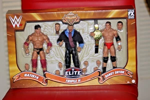WWE ELITE COLLECTION EVOLUTION BATISTA TRIPLE H RANDY ORTON 3 PACK TRUE FX NEW - Picture 1 of 4