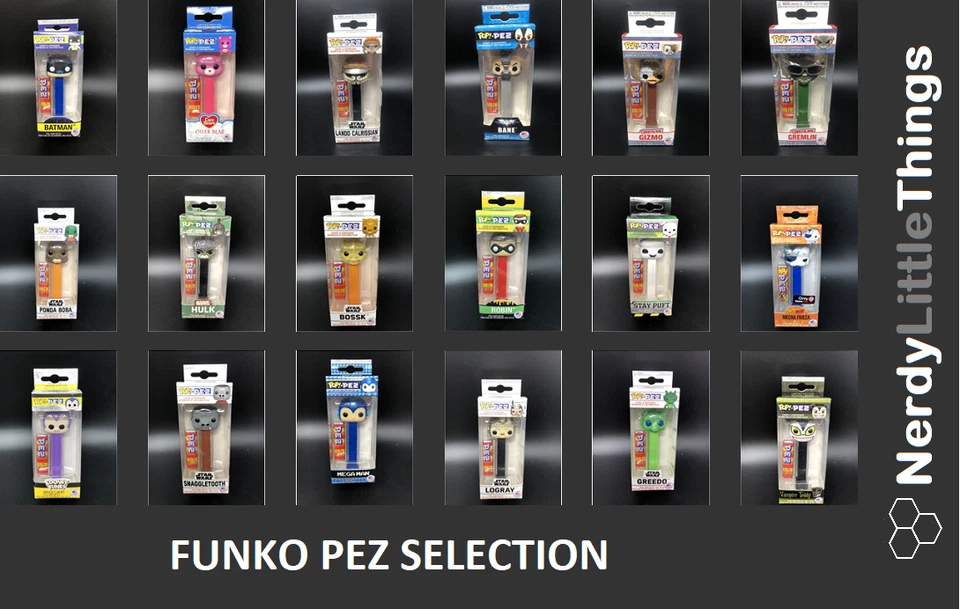 Funko Pop! PEZ - Selection - Star Wars MOTU Batman Marvel Ghostbusters Disney