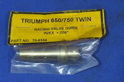 GUÍA DE VÁLVULAS DE CARRERAS TRIUMPH BONNEVILLE TIGER 650/750 T120 T140 +0.006" 70-0334 Foto 1 de 4