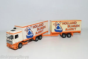 TEKNO DAF 95 TRUCK WITH TRAILER HOLLAND FLOWERS MARKET NEAR MINT RARE RARE - Picture 1 of 7