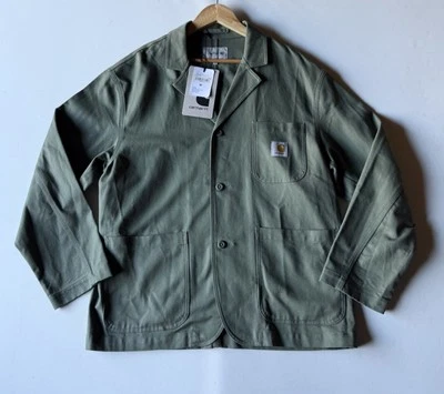 Carhartt WIP Midland Blazer Men Medium Green Long Sleeve Cotton Jacket New - Image 1 of 4