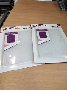 2 X Gemini by Crafters Companion. 3D Embossing Folders 5"x7". Both Brand New #1 - Picture 1 of 4
