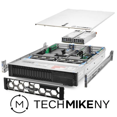 Dell PowerEdge R740 Server 2x Platinum 8168 2.70Ghz 48-Core 192GB RAM 8x 2TB - Image 1 of 4