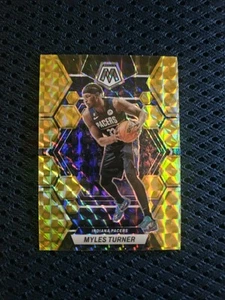 2022-23 Panini Mosaic - Myles Turner #36 Reactive Yellow Mosaic Prizm - Picture 1 of 2