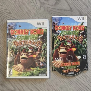 Nintendo Donkey Kong Country Returns Nintendo Wii 2010 CIB manuale completo - Foto 1 di 3