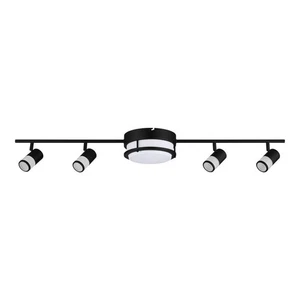 New! Hampton Bay Greyrock 3.47 ft 4-Light Matte Black LED Fixed Track Light Kit - Picture 1 of 4