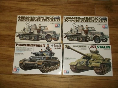 4 NEW TAMIYA 1:35TH SCALE WWII GERMAN MILITARY TANKS & MILITARY VEHICLES #7 - Image 1 of 4