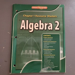 Algebra 2 Chapter 1 Homework Practice Workbook by McGraw Hill... - Bild 1 von 3
