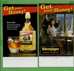 Tienda de mesa tarjeta de receta Barenjager By Jagermeister 2007 nuevo en stock Sour Bee - Imagen 1 de 1