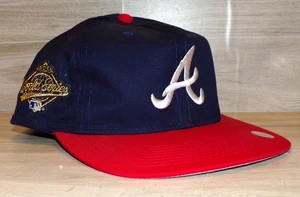NUEVO CON ETIQUETAS MLB ATLANTA BRAVES 1995 SERIE MUNDIAL CAMPEONES GORRA DE BÉISBOL GORRA - Imagen 1 de 8