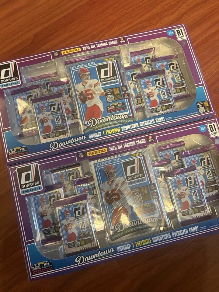 - 2025 Panini Donruss NFL Football Costco Bundle Box Downtown 