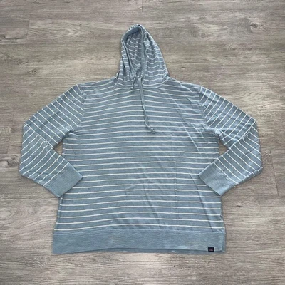 Sudadera con Capucha Faherty Para Hombre XXL Blanco Rayas Algodón Orgánico Pullover Lavado al Sol Slub Foto 1 de 4